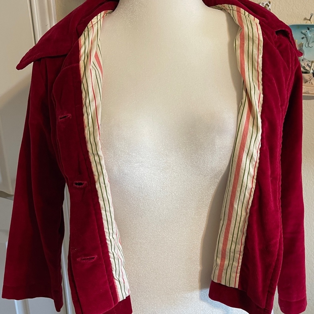 Kit Cornell Pink Velvet Dress Jacket Set Vintage Holiday Retro Chic 90s Size 8 - Picture 9 of 16